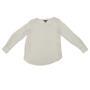 Banana Republic White Long Sleeve Blouse Size XXS Petite Women's